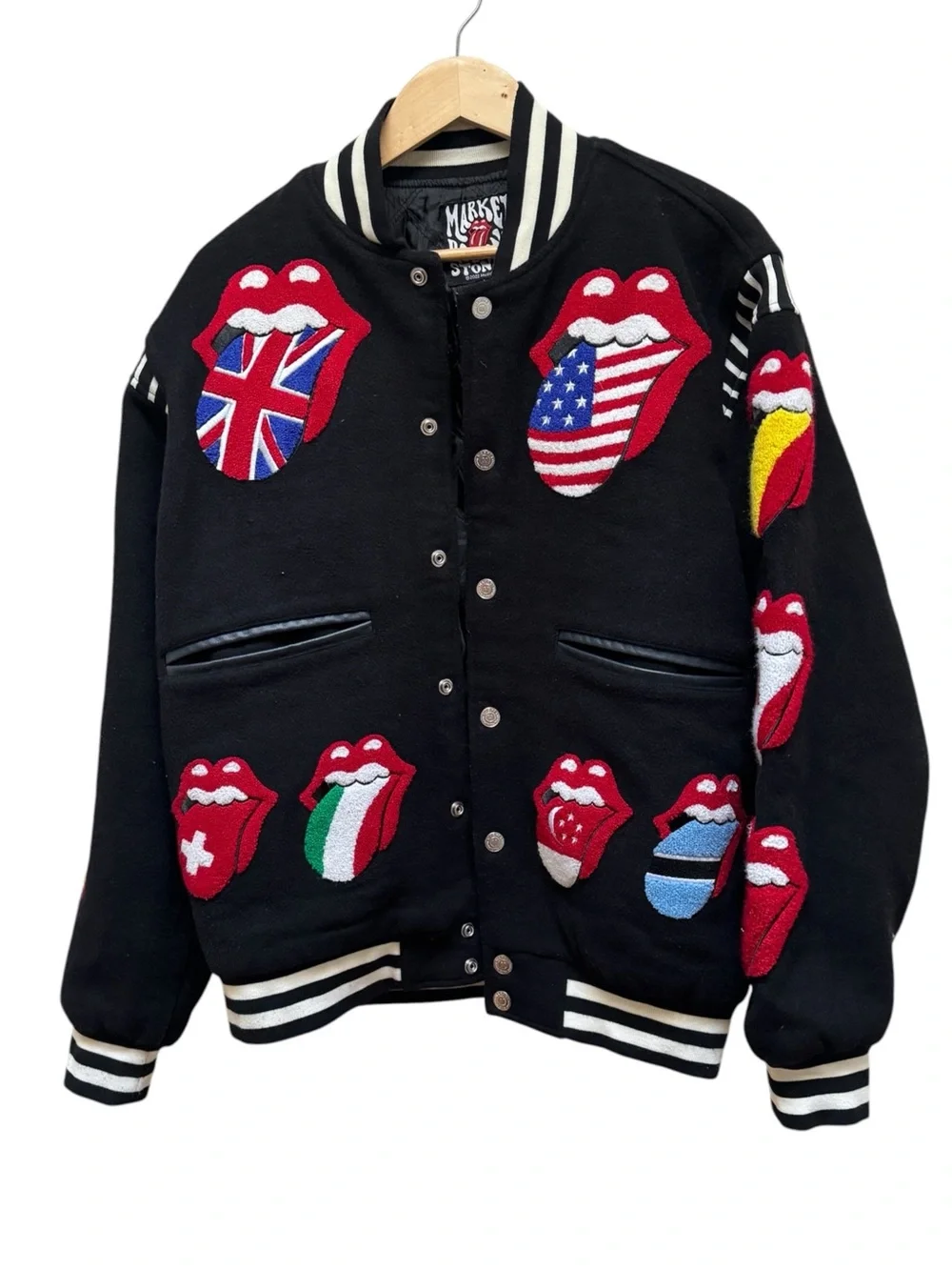 Rolling Stones x Market “Gimme Shelter” Varsity Jacket